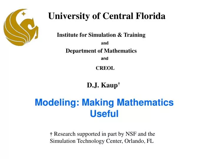 modeling making mathematics useful