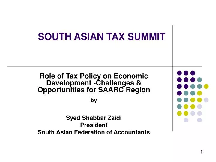 south asian tax summit