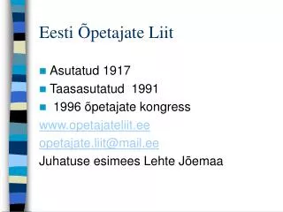 eesti petajate liit