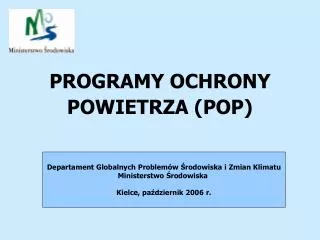 programy ochrony powietrza pop