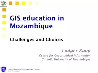 GIS education in Mozambique