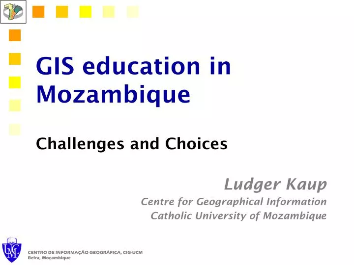 gis education in mozambique