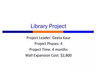 Library Project