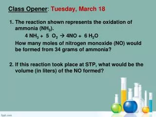 class opener tuesday march 18