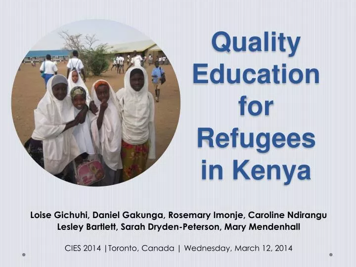 quality education for refugees in kenya