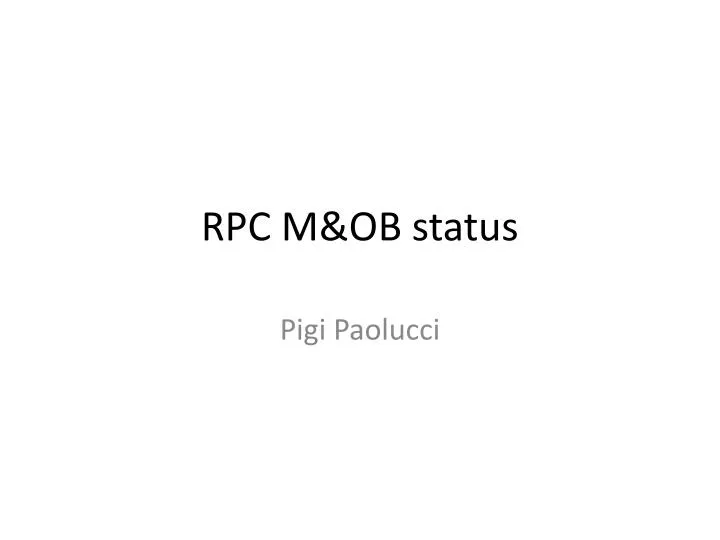 rpc m ob status