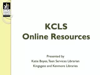 KCLS Online Resources