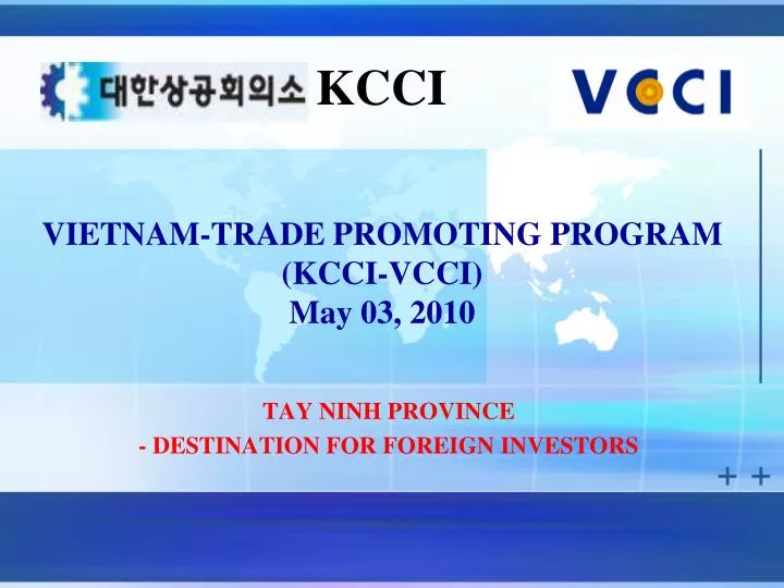 vietnam trade promoting program kcci vcci may 03 2010