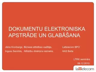 dokumentu elektroniska apstr de un glab ana