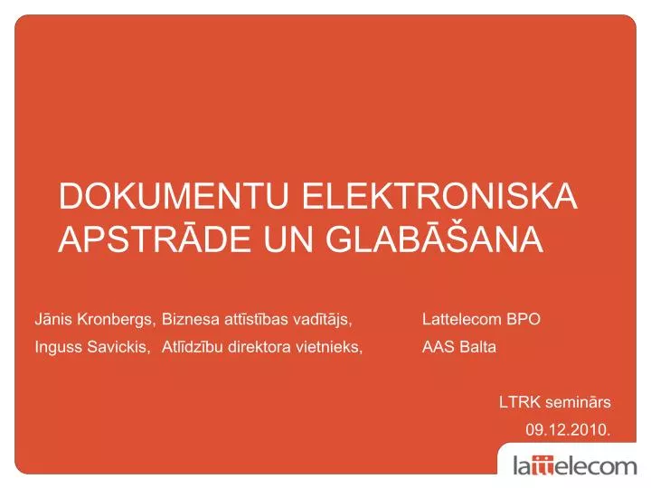 dokumentu elektroniska apstr de un glab ana