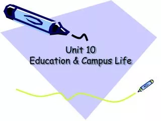 Unit 10 Education &amp; Campus Life