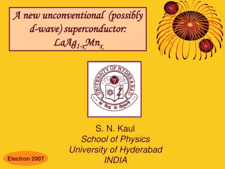 s n kaul school of physics university of hyderabad india