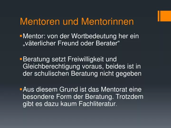 mentoren und mentorinnen