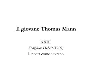 il giovane thomas mann