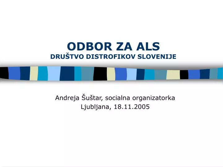 odbor za als dru tvo distrofikov slovenije
