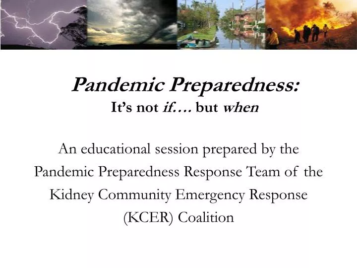 pandemic preparedness it s not if but when