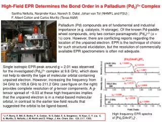High-Field EPR Determines the Bond Order in a Palladium (Pd 2 ) 5+ Complex
