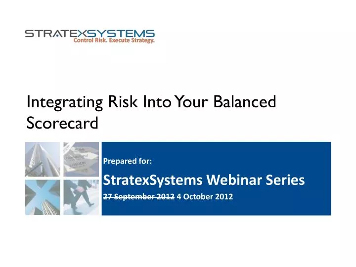 integrating risk into your balanced scorecard