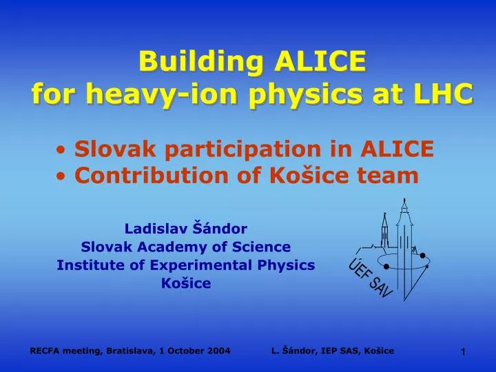 building alice for heavy ion physics at lhc