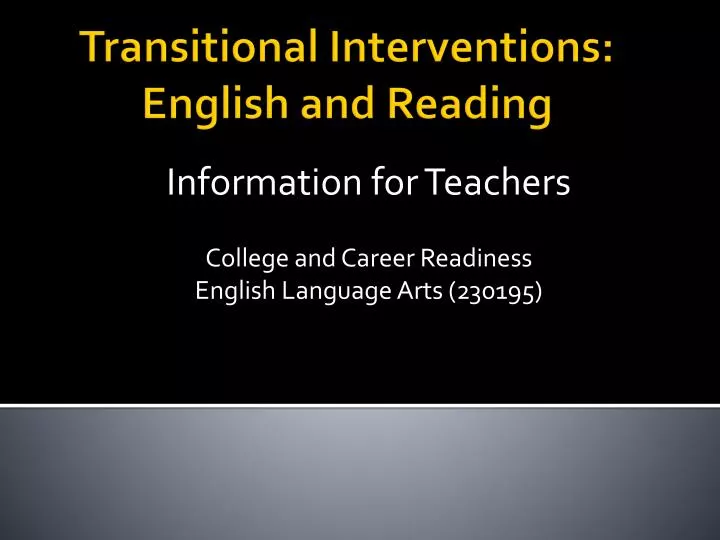 information for teachers college and career readiness english language arts 230195