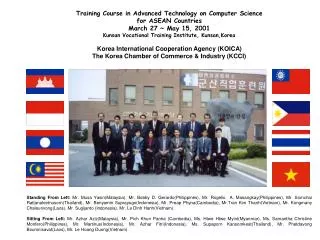 Training Course in Advanced Technology on Computer Science for ASEAN Countries