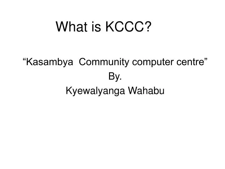 what is kccc