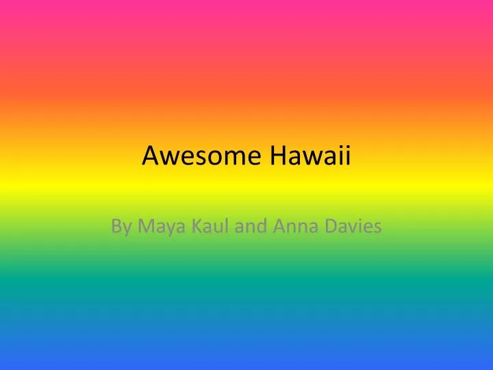 awesome hawaii