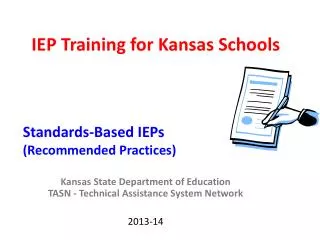 IEP Training for Kansas Schools