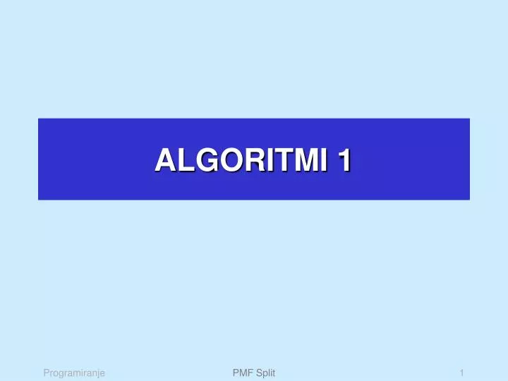 algoritmi 1