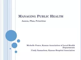 managing public health