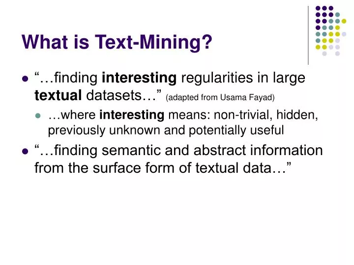 what is text mining