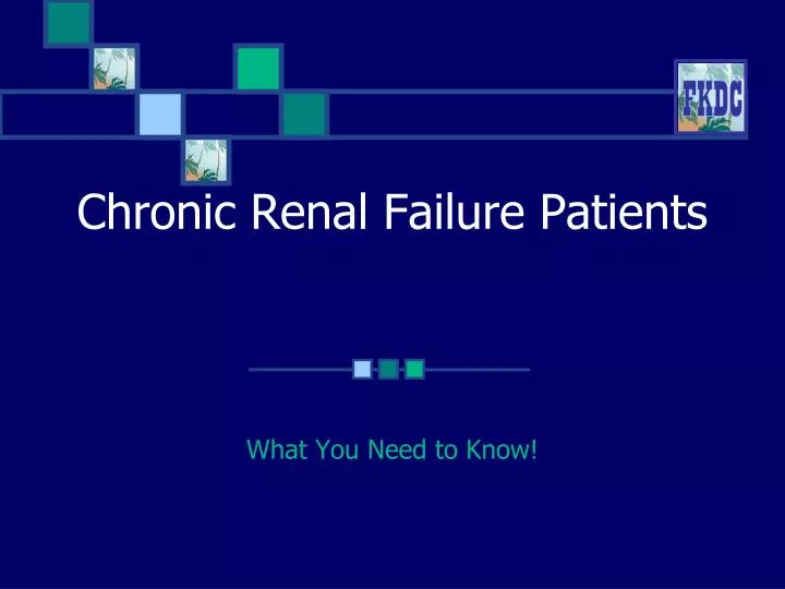 chronic renal failure patients