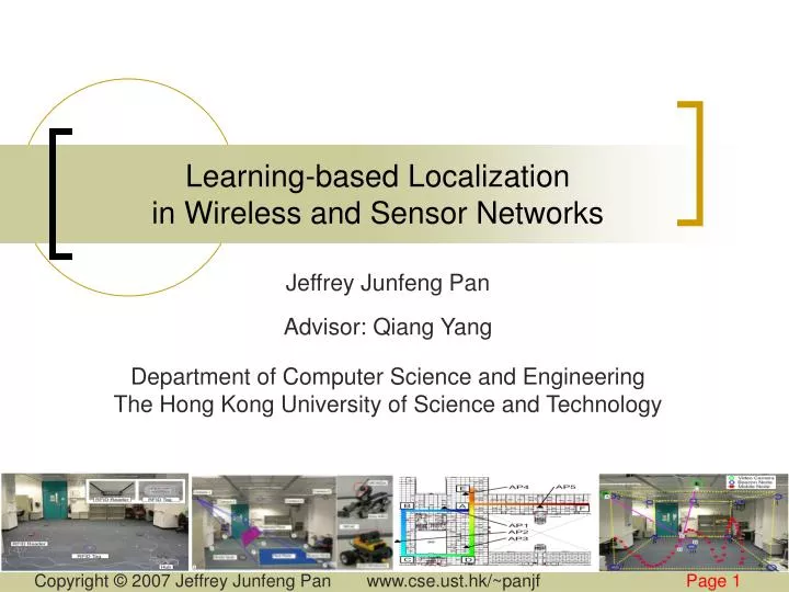 learning based localization in wireless and sensor networks