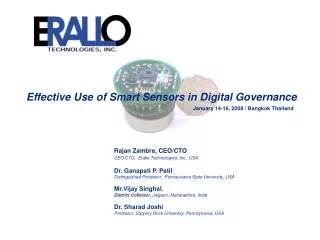 Effective Use of Smart Sensors in Digital Governance