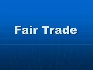 fair trade