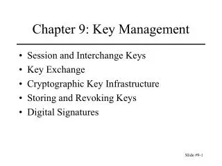 Chapter 9: Key Management