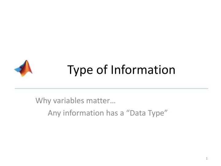 type of information