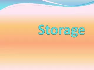 storage