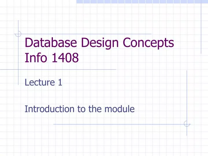 database design concepts info 1408