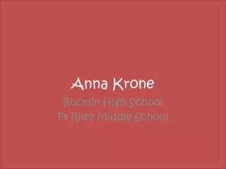 Anna Krone