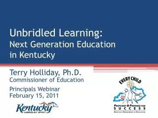 Unbridled Learning: Next Generation Education in Kentucky