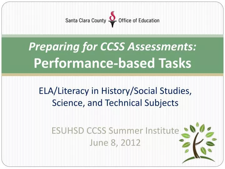 preparing for ccss assessments performance based tasks