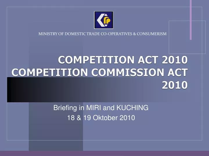 competition act 2010 competition commission act 2010
