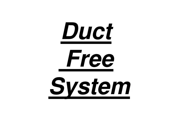 duct free system