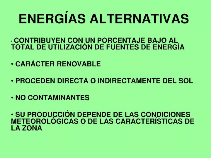 energ as alternativas