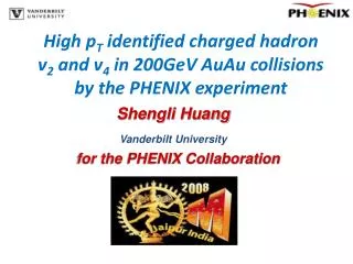 high p t identified charged hadron v 2 and v 4 in 200gev auau collisions by the phenix experiment