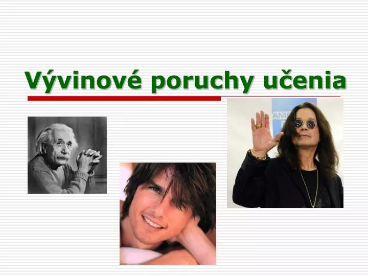 v vinov poruchy u enia