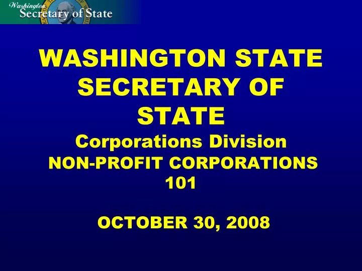 washington state secretary of state corporations division