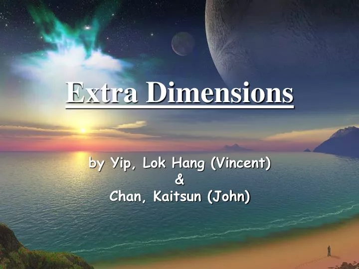 extra dimensions