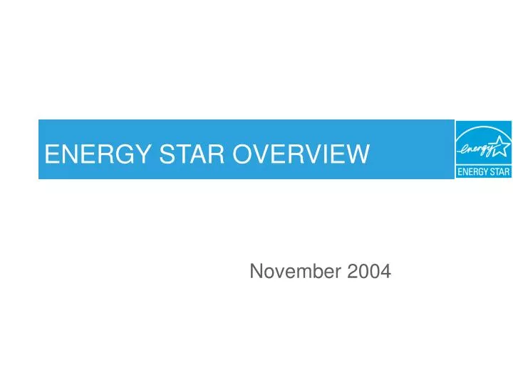 energy star overview
